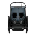 Detský cyklovozík Thule Chariot Cab 2 Dark Slate + Run Set