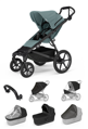 Športový kočík Thule Urban Glide 4W Mid-blue 7 in 1 čierna korbička