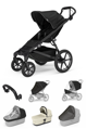 Športový kočík  Thule Urban Glide 4W Black 7 in 1 béžová korbička