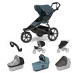 Športový kočík Urban Glide 3 Dark Slate 7 in 1 svetlo modrá korbička