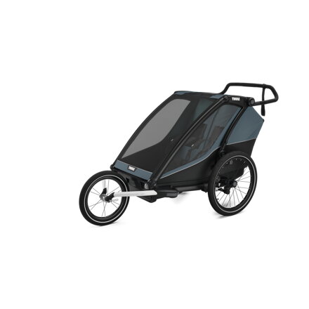 Detský cyklovozík Thule Chariot Cab 2 Dark Slate + Run Set