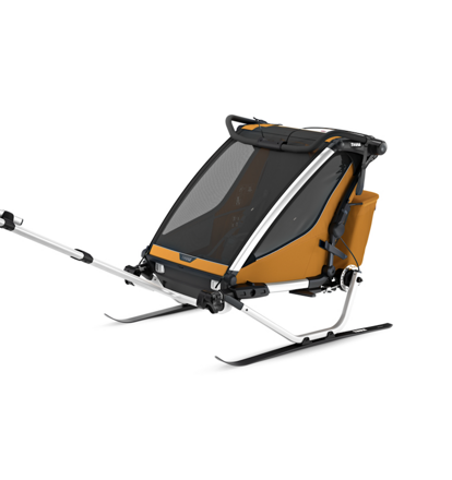 Detský cyklovozík Thule Chariot Sport 2 Double Natural Gold Ski