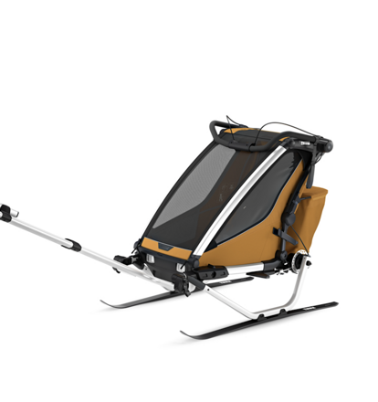 Detský cyklovozík Thule Chariot Sport 2 Single Natural Gold Ski