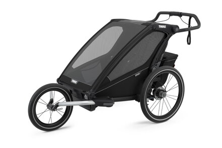 Detský cyklovozík Thule Chariot Sport 2 Midnight Black  + Run Set