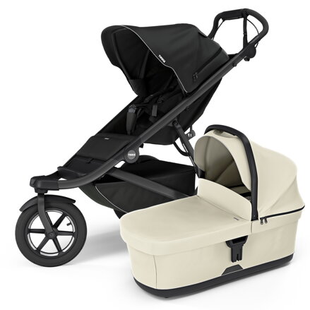 Športový kočík Thule Urban Glide 3 Black + béžová korbička