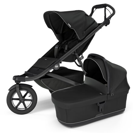 Športový kočík Thule Urban Glide 3 Black + čierna korbička