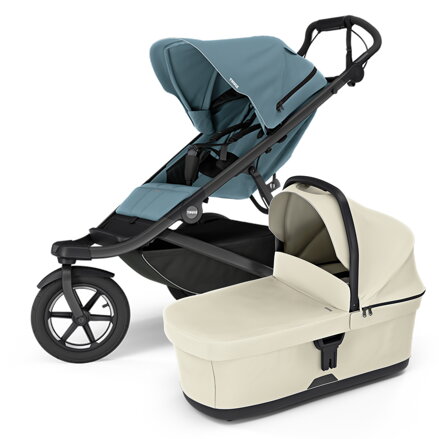 Športový kočík  Thule Urban Glide 3 Mid-blue + béžová korbička