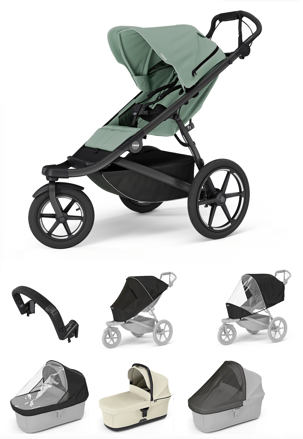 Športový kočík Urban Glide 3 Mist Green 7 in 1 Beige