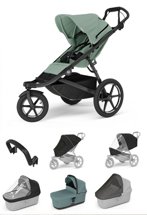 Športový kočík Urban Glide 3 Mist Green 7 in 1 Blue