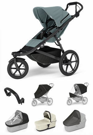 Športový kočík  Thule Urban Glide 3 Mid-blue 7 in 1 Blue and Beige