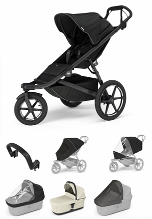 Športový kočík  Thule Urban Glide 3 Black 7 in 1 Black and Beige