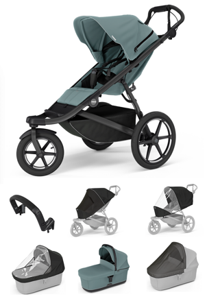 Športový kočík Thule Urban Glide 3 Mid-blue 7 in 1 Blue and Blue