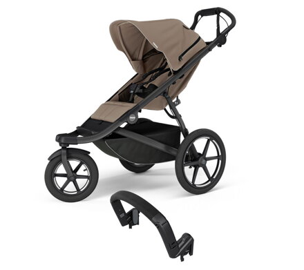 Športový kočík Urban Glide 3 Tinded Taupe + madlo