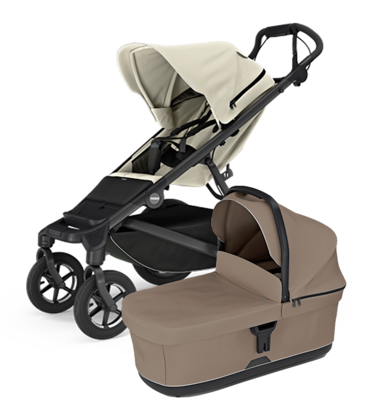 Športový kočík Thule Urban Glide 4-wheel Soft Beige + hnedá korbička