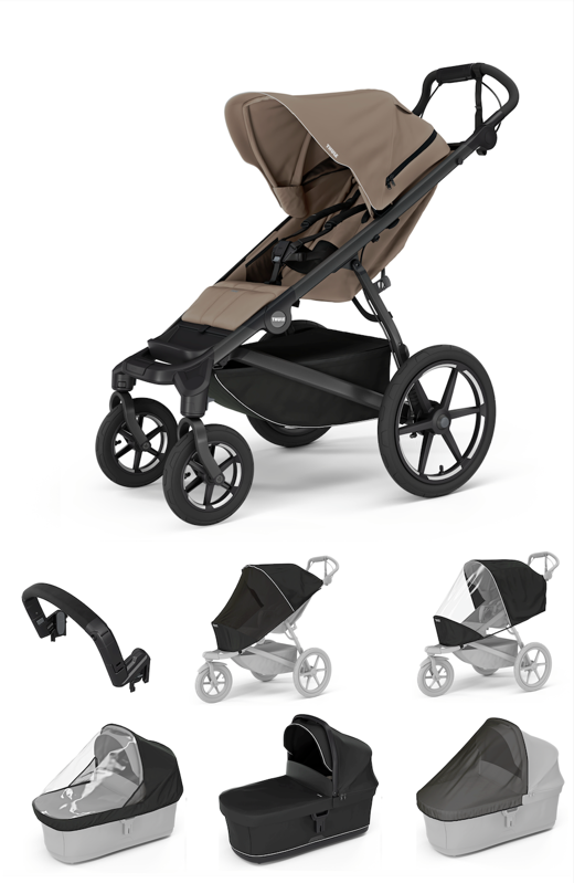 Športový kočík Thule Urban Glide 4-wheel Tinted taupe 7 in 1 Black Športový kočík Thule Urban Glide 4-wheel Tinted taupe 7 in 1 Black