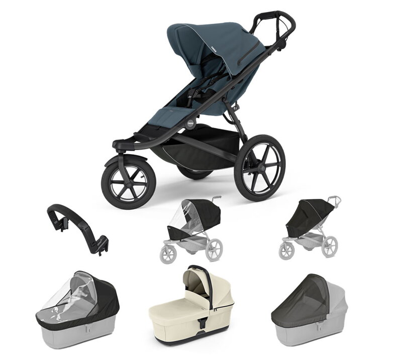 Športový kočík Urban Glide 3 Dark Slate 7 in 1 béžová korbička