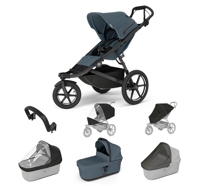 Športový kočík Urban Glide 3 Dark Slate 7 in 1 tmavo modrá korbička