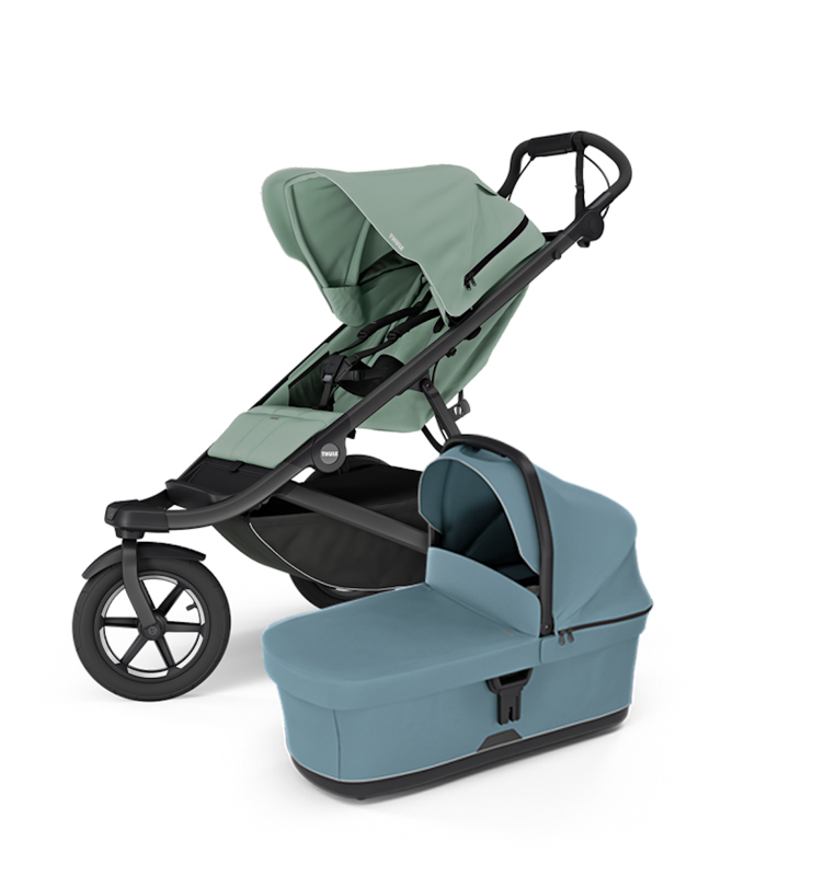 Športový kočík Urban Glide 3 Mist Green + modrá korbička