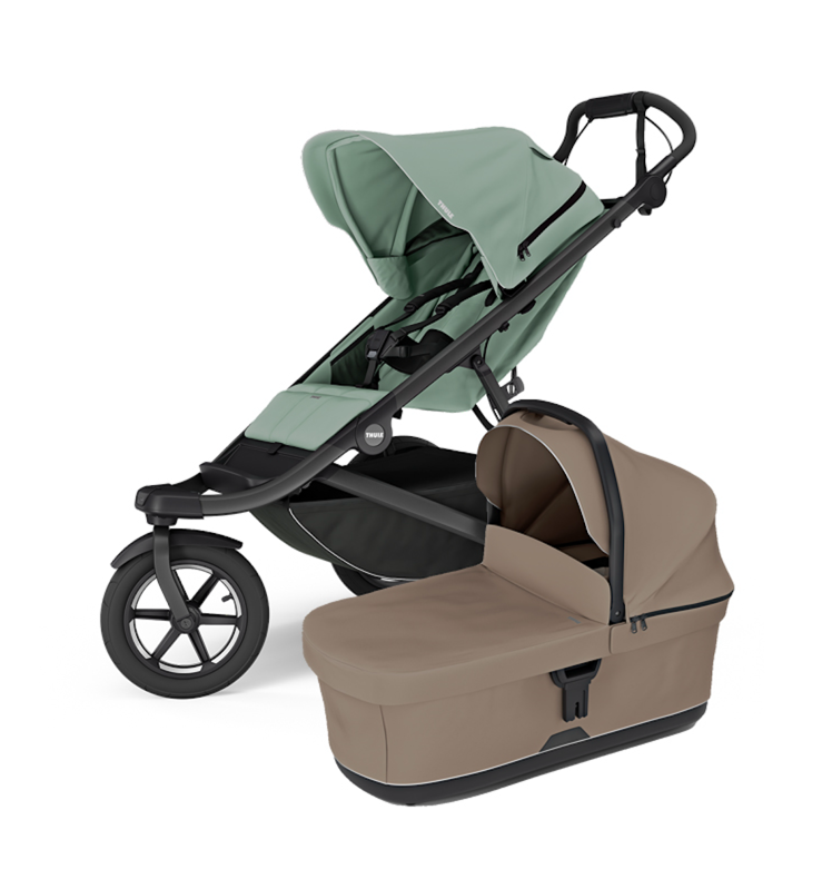 Športový kočík Urban Glide 3 Mist Green + hnedá korbička