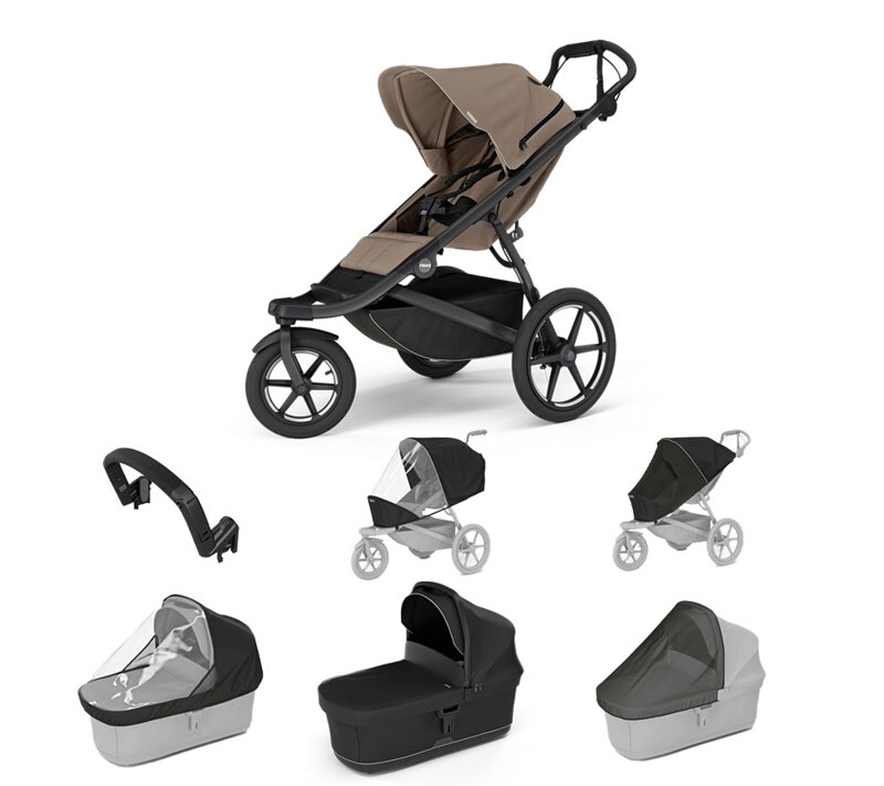 Športový kočík Urban Glide 3 Tinded Taupe 7 in 1 Black
