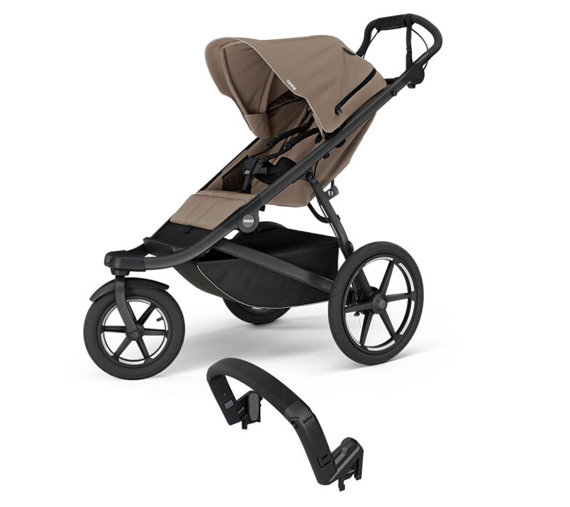 Športový kočík Urban Glide 3 Tinded Taupe + madlo